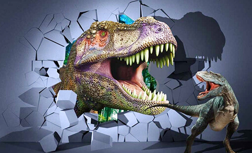 一走進科幻電影里的3D打印恐龍